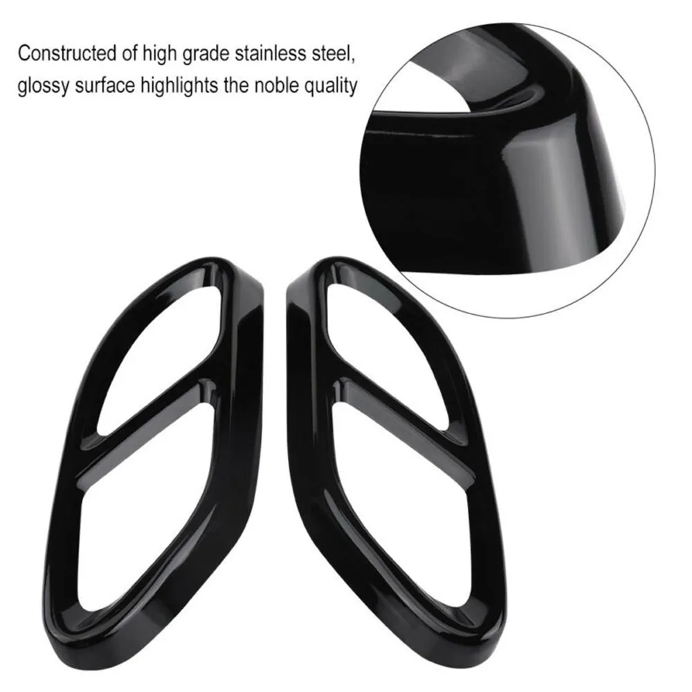 

Exhaust Pipe Tip Cover For Mercedes GLC C E Class W205 Coupe W246 W212 W213 W176