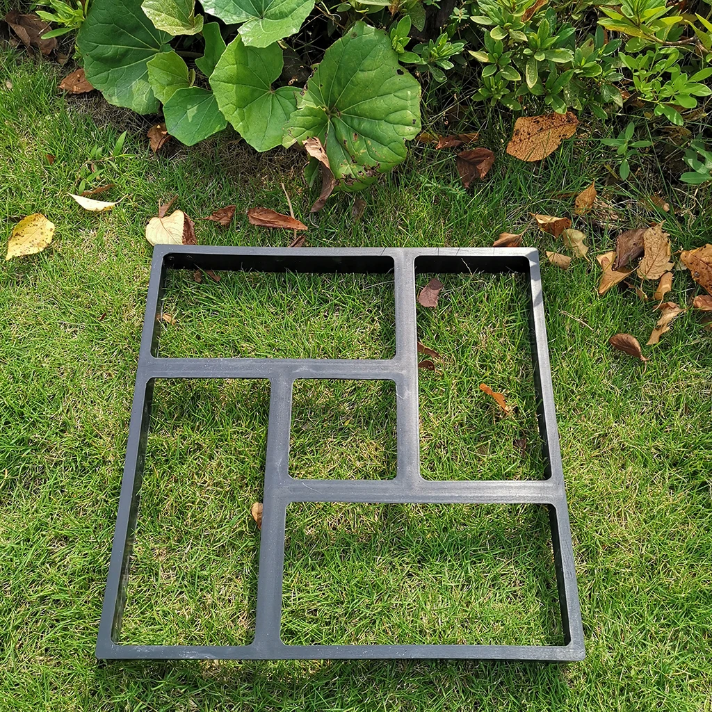 Home Garden DIY Plastic Molded Paving Mold Pathmate Maker Mould 40x40cm