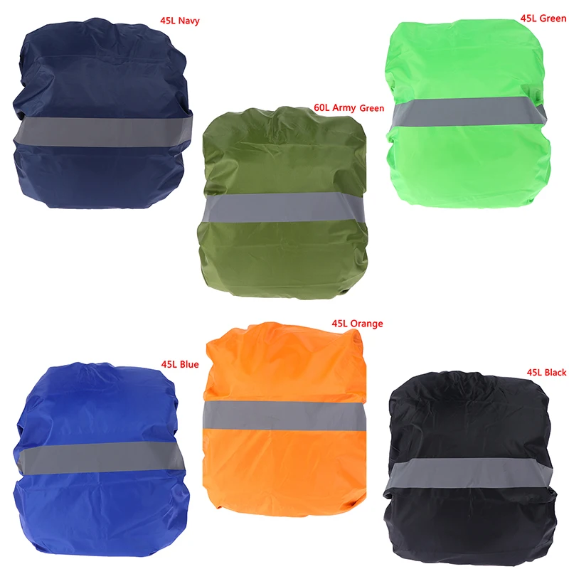 Rain Cover Backpack Reflective 20L 35L 45L 60L 70L Waterproof Bag Camo Tactical Outdoor Camping Hiking Climbing Dust Raincover