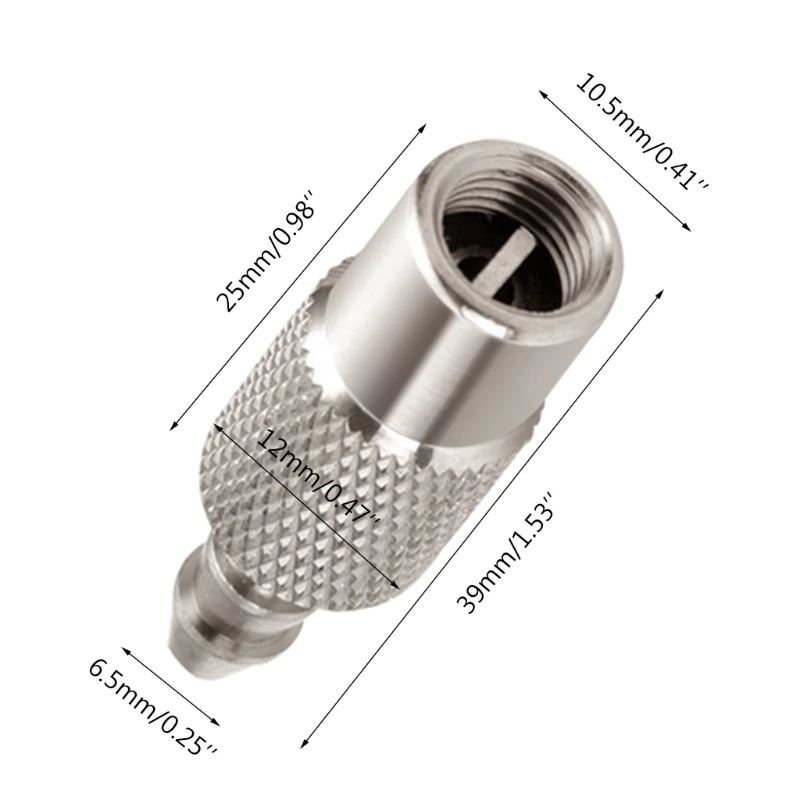 Connecteur de raccord de compresseur de tuyau d'air 6.5mm, buse de