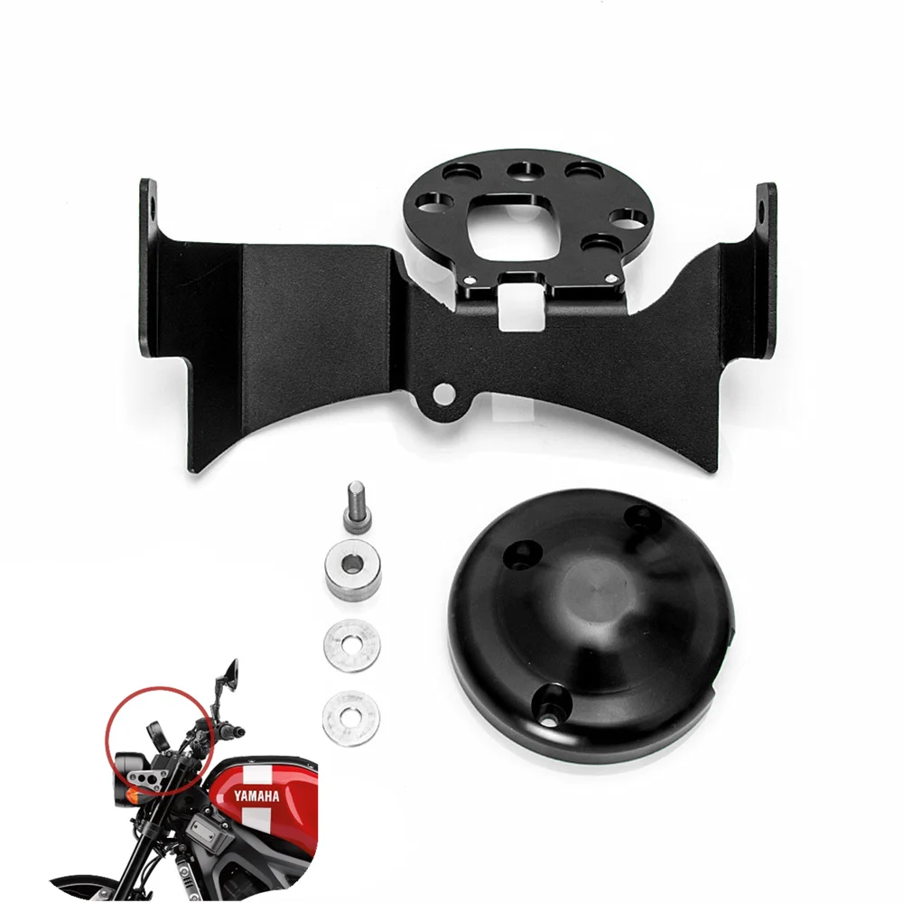Motorcycle Dash Gauge Relocation Mounting Bracket With Cover And Screws
