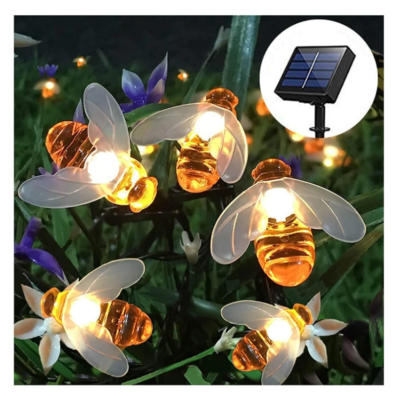 

2019 Solar Light Holiday Decoration Light String Bee Light String Bubble Crystal Ball Lamp