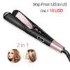 Professional Electric Straightening Iron&Curling Iron Hair Curler 2 in 1 Hair Straightener Flat Irons Ceramic Styling Tools 1