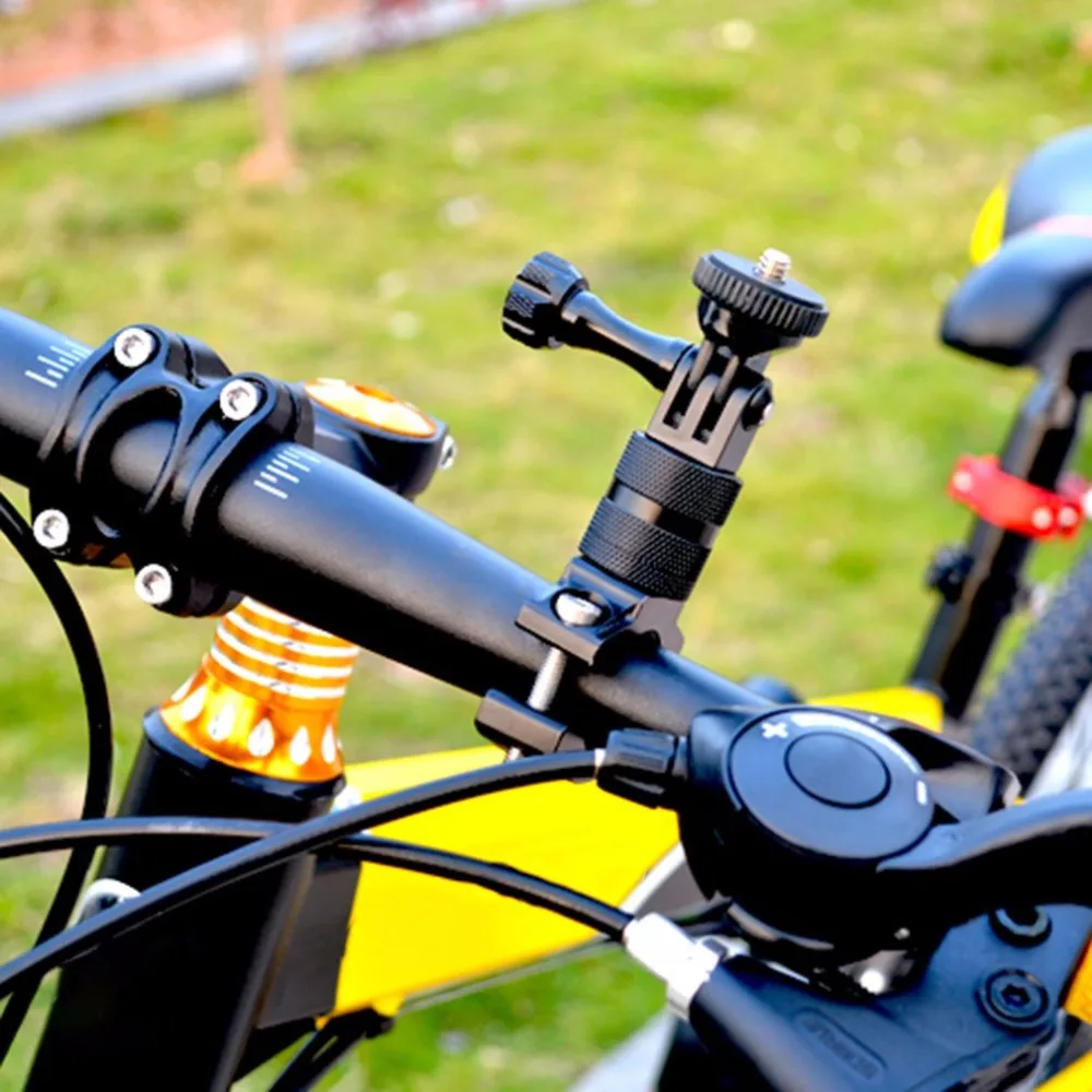 Держатель для спортивной экшн-камеры, велосипедный держатель, крепление для камеры, вращение на 360 градусов, алюминиевый держатель на руль для Go Pro Hero
