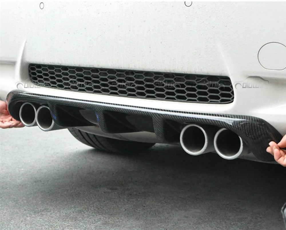 Olotdi заднего бампера для BMW E92 M3 V2 стильный диффузор глушителя бампер из углеродного волокна для 2008-2013