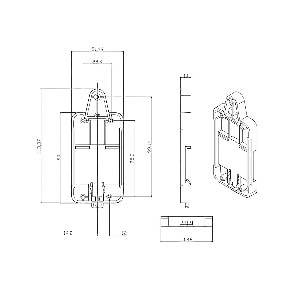 Dr Din Rail лоток Регулируемый установленный рельсовый Чехол Держатель решение для установки на направляющий трек распределительный щит модули автоматизации