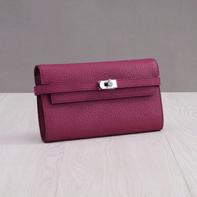 

Simple Genuine Leather Wallet Women Long First Layer Leather Clutch Women's Wallets Fashion Wallet Female