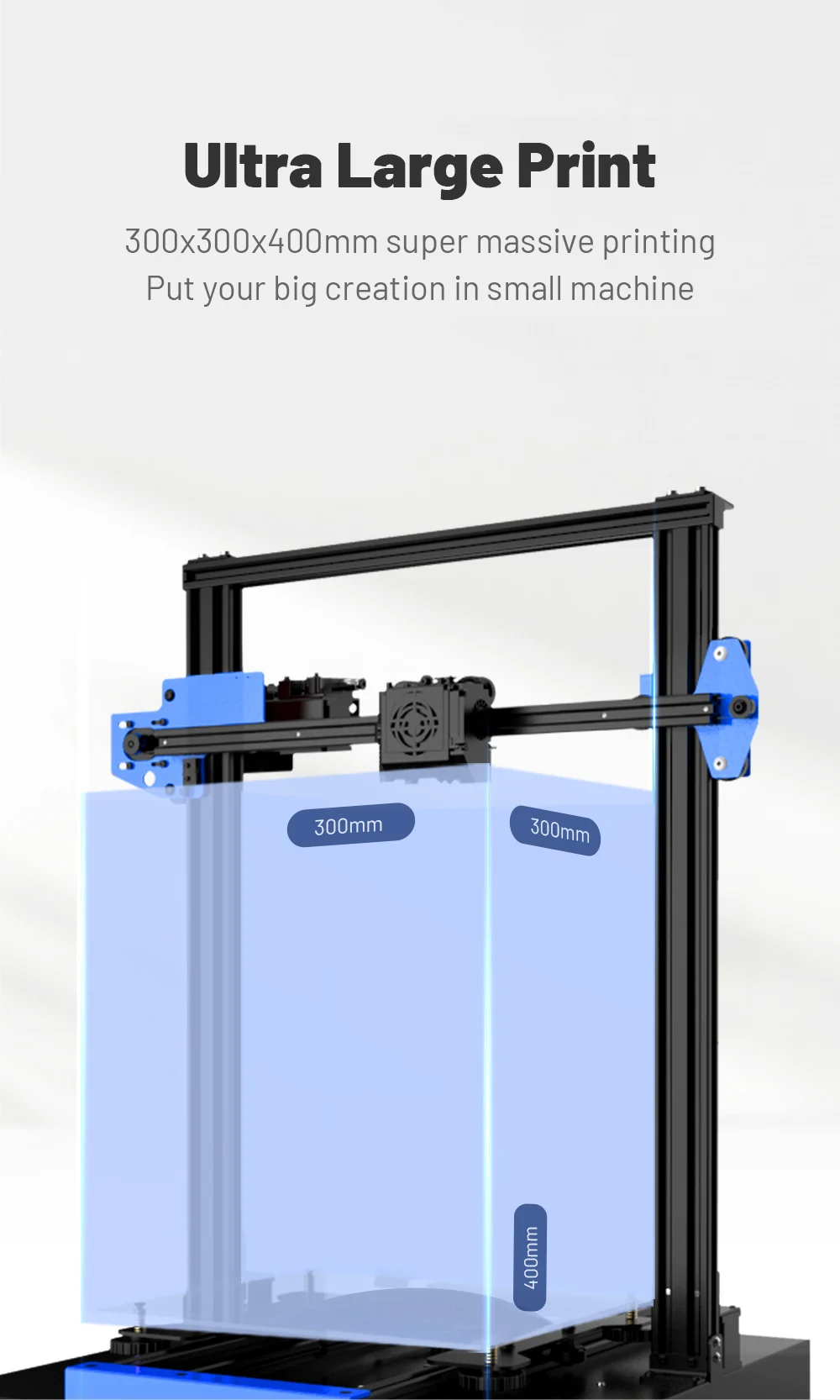 Anet ET5X 3D Printer Touch Screen Filament Detection Auto Leveling