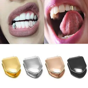 

1pcs Solid Color Small Single Hip Hop Tooth Cap 4Colors Available