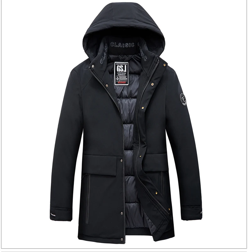 Thicken Fashion Parka Male 2020 Mens Overcoat Outwear Casual Jacket Waterproof New Autumn Winter Thermal Homme Coats 4XL MOOWNUC mens parka coats sale