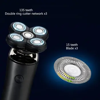 

New 5-head Electric Shaver Fashion Men Multi-function 4-in-one Washable Razor Washing Nose Hair Trimmer