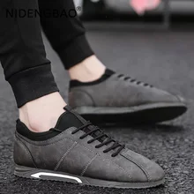 Новинка; Мужская обувь в классическом стиле; Мужская прогулочная обувь; кроссовки для бега со шнуровкой; удобная обувь на плоской подошве; Мужская обувь; размеры 39-44