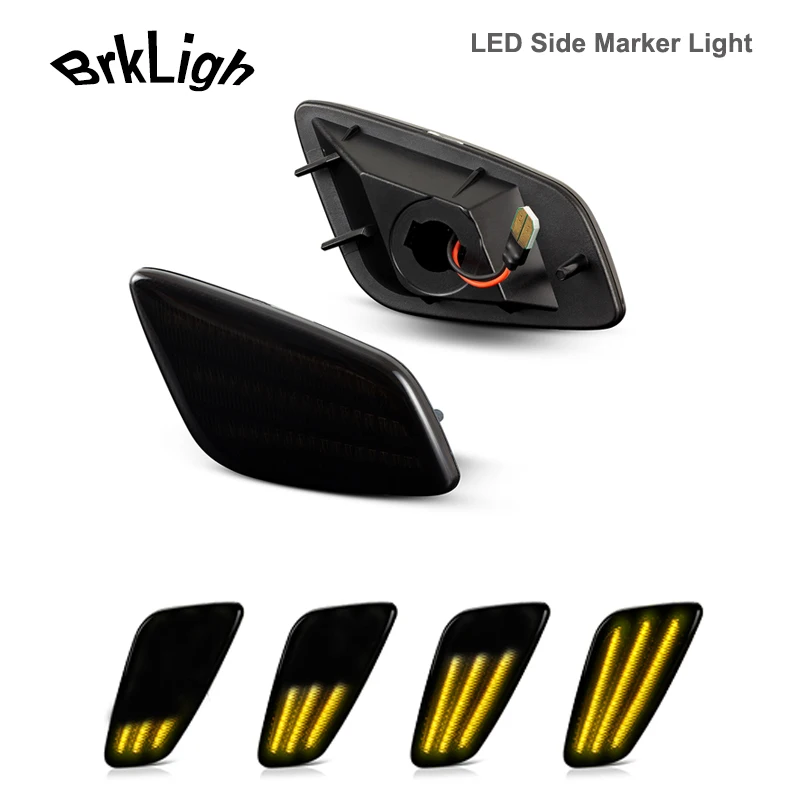 Светодиодсветодиодный динамические боковые габаритные огни 2 шт. для Jeep Wrangler TJ