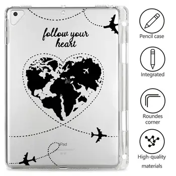 

Luxury Map Travel For ipad Air 3 Air 2 Cases ipad pro 11 Case 2020 Clear Silicone For ipad 7th generation case Mini 1 2 3 4 5
