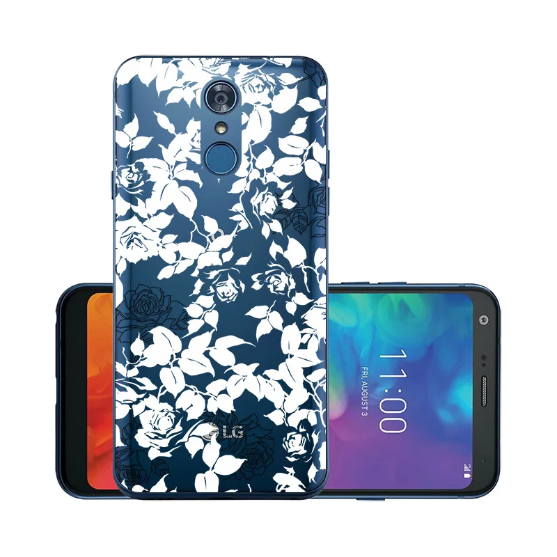 5," чехлы для телефонов LG Q7 силиконовый прозрачный Футляр Мягкий ТПУ чехол для Funda LG Q7 Plus LG Q7 alpha LG стиль/L-03K сумки бампер - Цвет: W006