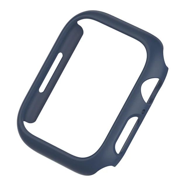 Case for Apple Watch Case Series 7 41mm 45mm iWatch Bumper Edge Case PC Shockproof Protective Cover Frame for iWatch 7 654 321 Midnight Blue