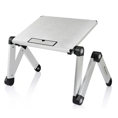 

Portable Adjustable Aluminum Laptop Desk Stand Table Vented Ergonomic TV Bed laptop stand Working Office PC Riser Bed Sofa
