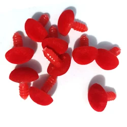 Mini jouet en velours plastique, 10 pièces, Triangle, sécurité, yeux, nez, marionnette, poupée, ours, Animal, peluche, accessoires faits à la main, DIY 