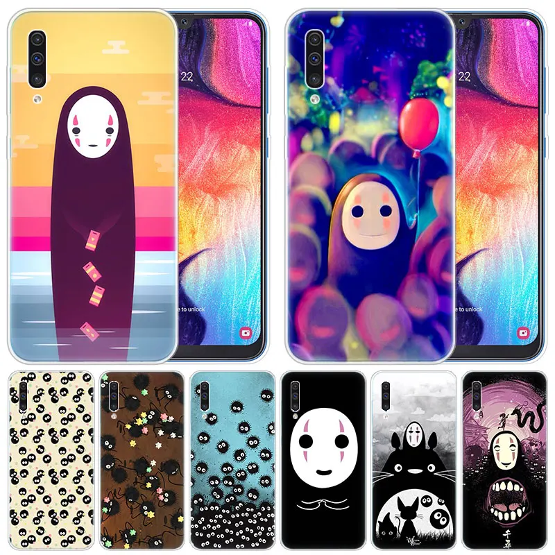 Мягкий силиконовый чехол аниме Spirited Away No Face для Samsung Galaxy A50 A70 A80 A40 A30 A20 A10 A20E A2 CORE A9 A8