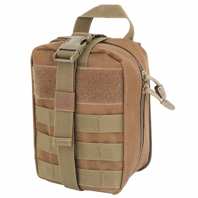 Tan AIRSOFTPEAK медицинская сумка первой подсумок тактический Молл портативный Открытый Дорожный набор для кемпинга выживания сумка чехол охотничий аварийный комплект подсумки тактические сумка мужская bolso hombre - Цвет: Tan