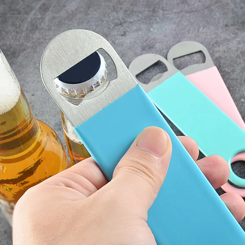 

Bottle Opener Multifunctional Portable Reusable Stainless Steel Beer Cap Cover Remover