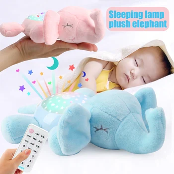 

Multifunctional Stuffed Plush Toy Light Music Storytelling Projection Sleeping Lamp for Kid FJ88
