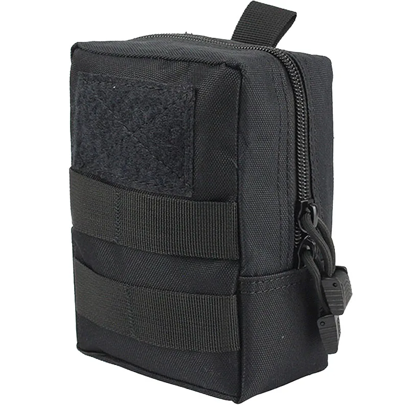 Тактическая поясная Сумка Molle, сумка, военная поясная сумка, утилита, EDC, сумка для передач, гаджет, разделитель, органайзер, хранилище - Color: 2-Black