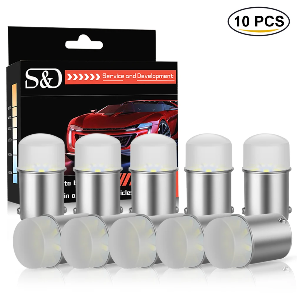 

10Pcs 1156 BA15S P21W Led Bulbs 1157 BAY15D P21/5W Led Light R5W R10W Car Fog Lights DRL Turn Signal Lamp 12V White Red Yellow