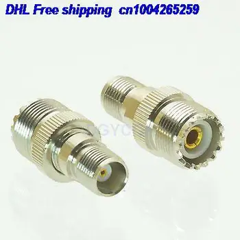 

DHL 100pcs Conversion Adapter SO239 UHF female F to TNC female F For Communication connector 22ds