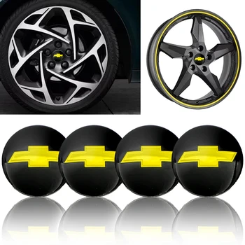 

4pcs New 56mm wheel Center hub caps sticker wheel emblem For Chevrolets cruze captiva lacetti aveo niva trax onix accessories