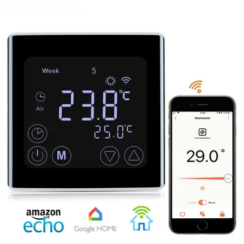 

WIFI Thermostats LCD Touch Screen Temperature Controller Regulator Programming Heating Thermostat Floor Heating Electric Heater