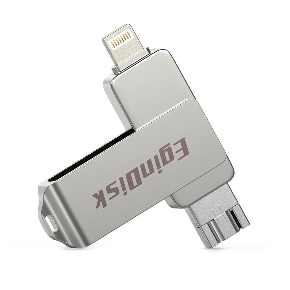 US $23.80 Otg USB Flash Drive For IPhone IPad Android Phone 3 In 1 Usb 30 Pendrive With USB Micro USB Lightning Flash Disk