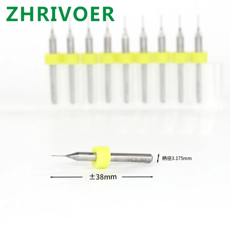 PCB PCB bit 0.3mm micro fixed shank drill carbide small bit carving bit customized wholesale