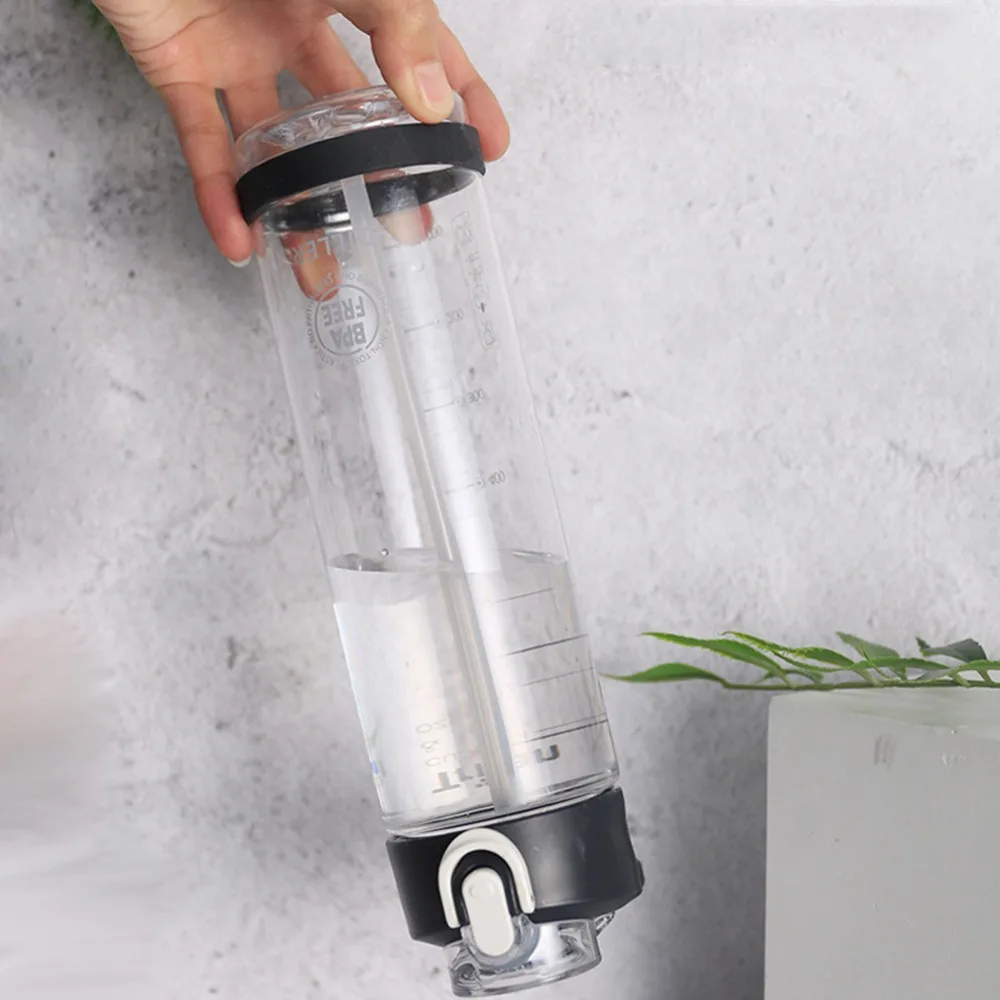 Прозрачная бутылка для воды с соломинкой BPA Free Tritan материал непротекающая чашка 550 мл 750 мл 850 мл чайник для любителей фитнеса