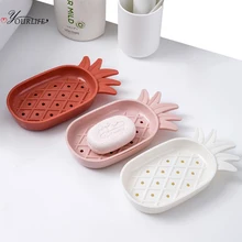 OYOURLIFE мультфильм ананас мыльница ванная комната двухэтажный Съемный держатель для мыла дренаж для мыла контейнер аксессуары для ванной комнаты