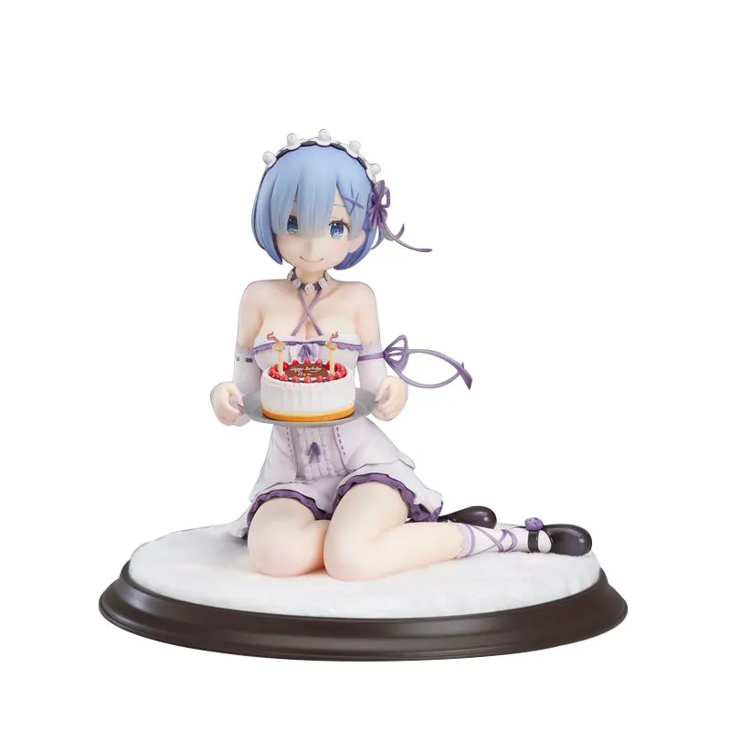 Фигурка аниме Re: Life a Different World from Zero Rem фигурка из ПВХ в виде торта на день рождения