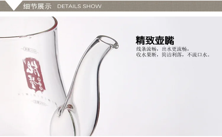 Thick Glass Teapot Boiling Black Tea Only Glass Steam Teapot Inner Wearing Teapot Boiling Glass Pot