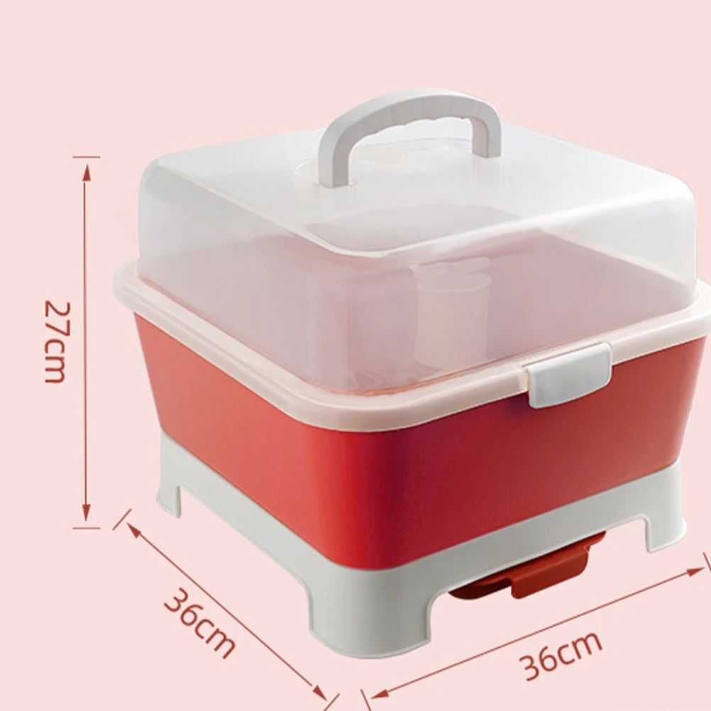 Многофункциональная дренажная коробка, стойка для хранения посуды, держатель для посуды, с крышкой для кухонной столешницы, Органайзер