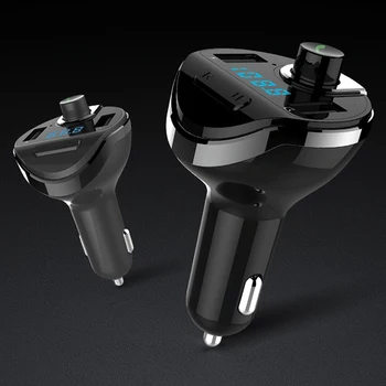 

T20 Car Bluetooth MP3 Player Cigarette Lighter Car Dual USB Charger FM Transmitter Auto Hands-free Call