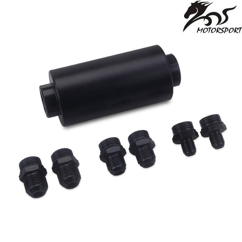 

Универсальный автомобильный модифицированный Универсальный 60 мм топливный фильтр масляный фильтр AN6 / 8/10 разъем топливный фильтр