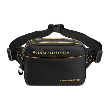 

Men Fashion Should Bags Stitching Sport Crossbody Bag Single Chest Waist Zipper Phone Bag Casual Fashion Comfortable Daily#LR5