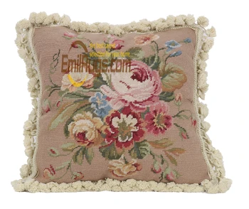 

10k mesh needlepoint pillows rose handmade covers vintage pillowcases luxury villa-style home yk210-20 16x16 gc165neecusyg8
