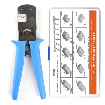 

IWS-3220M 460PCS JST-XH terminals kit，Micro Connector Pin Crimping Tool 0.03-0.52mm² for D-Sub,Open Barrel suits Molex,JST,JAE