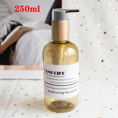 life 250ml Диспенсер для мыла, бутылка для кухонного дезинфицирующего средства для рук, бутылка для косметики, шампуня для мытья тела, бутылки для лосьона, инструменты для наружного путешествия - Цвет: life 250ml