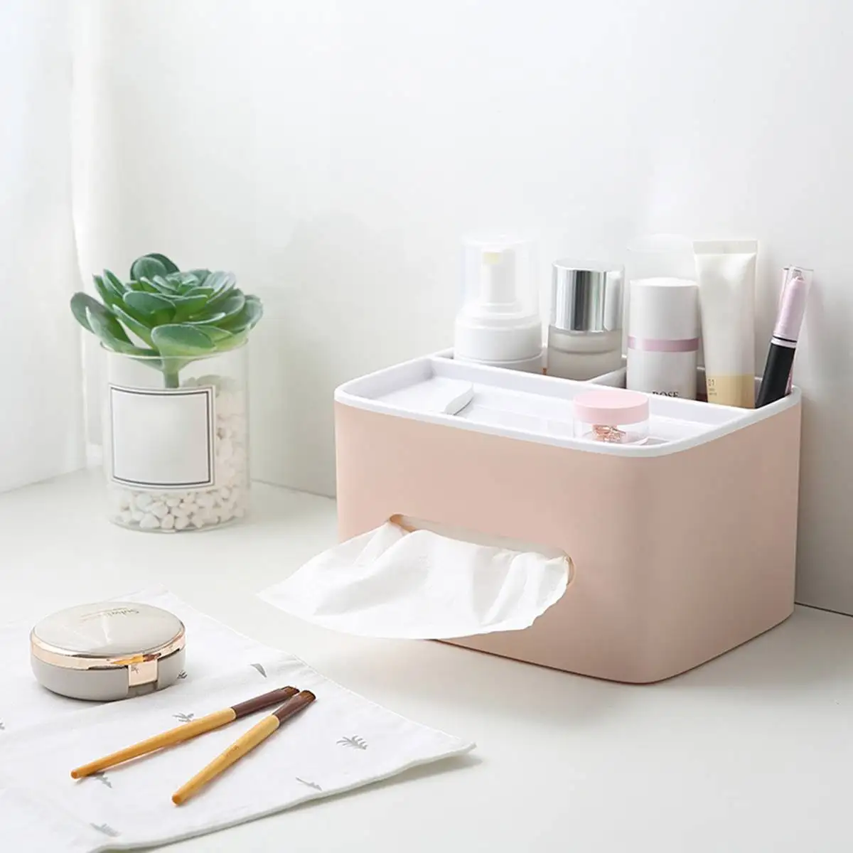 Tissue Box Обложка домашний автомобильный Настольный Органайзер держатель ручек органайзер для косметики бумажный контейнер для салфеток