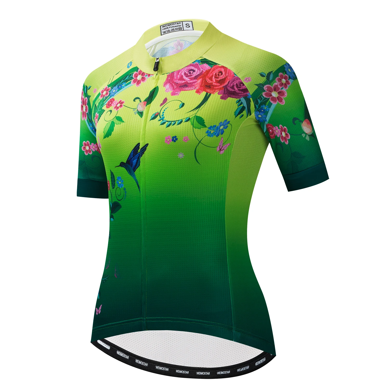 Maillot de ciclismo Weimostar Flower para mujer, ropa de ciclismo de equipo profesional, maillot de ciclismo de verano para bicicleta de montaña, camiseta de ciclismo de secado rápido