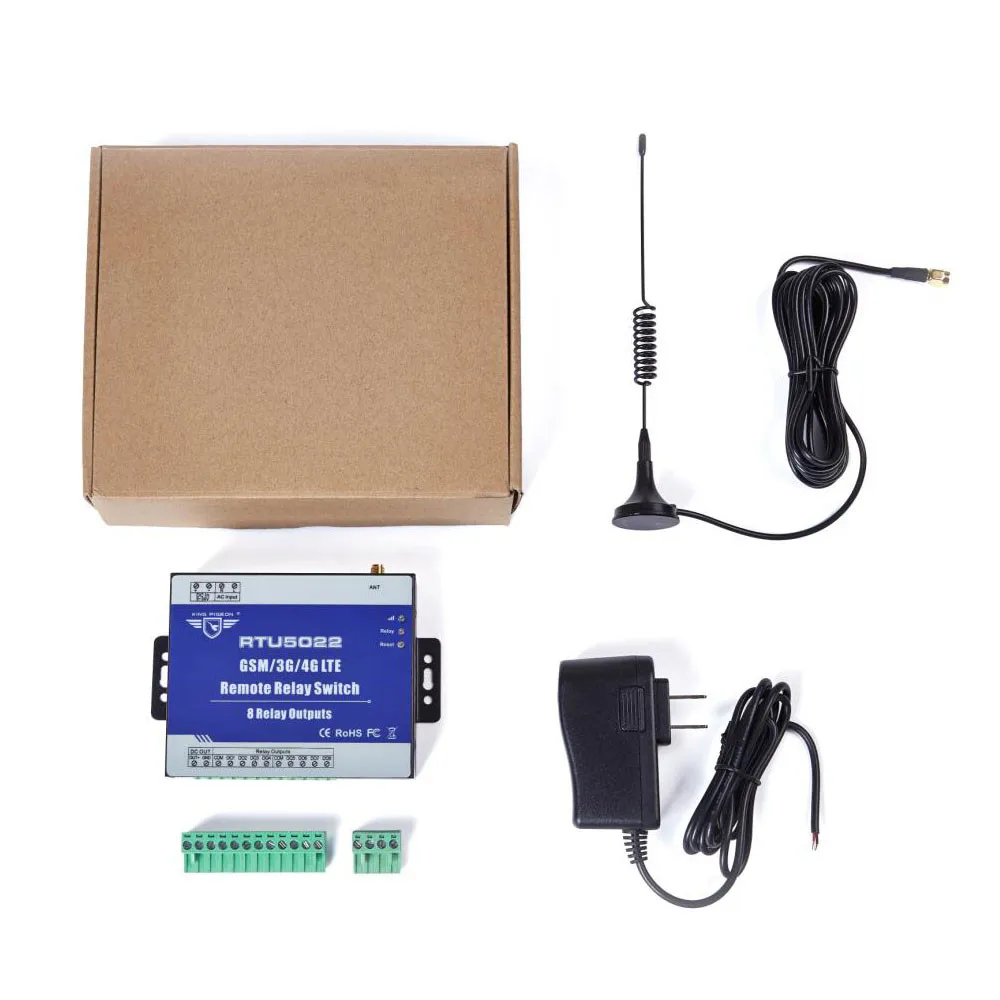 RTU5022 GSM переключатель 3g 4G дистанционные переключатели SMS контроллер с 8 релейным выходом поддерживает SMS приложение таймер и настройки веб-сервера