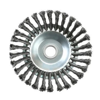 

Rounded Lawn Mower Weed Brush Mower Wheel Grout Steel Wire Grass Twisted Accessories Rotary Cutter Weed Brush Type Trimmer