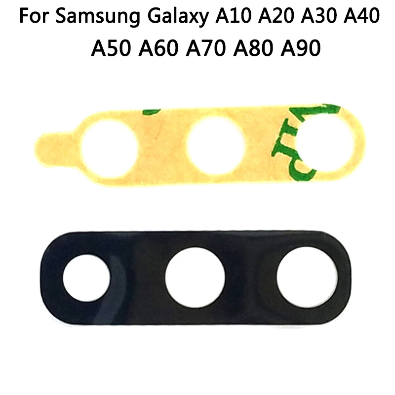 10 шт. для Samsung Galaxy A10 A20 A30 A40 A50 A60 A70 A80 A90 M10 M20 M30 стеклянная линза задней камеры с