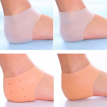 

New 2 Pairs Heel Protector Silicone Gel Ankle Support Soft Socks Foot Sleeve for Bone Spur Relief SCI88